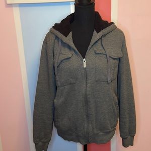 Men’s gray thick jacket